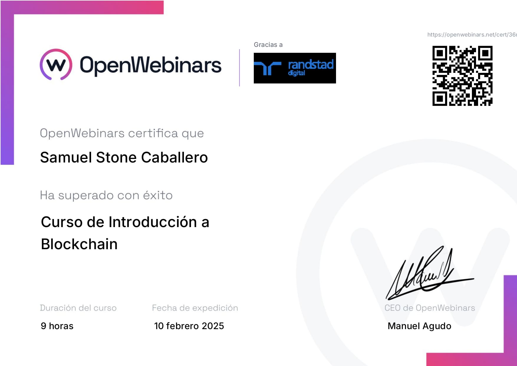 Certificado Blockchain